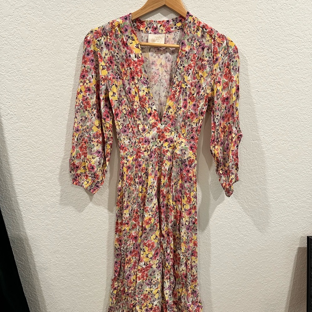 Hazel & Folk - Vivianne Midi Dress in Floral Escape NWT!